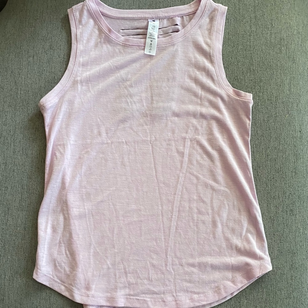 Girls lavender yoga tank